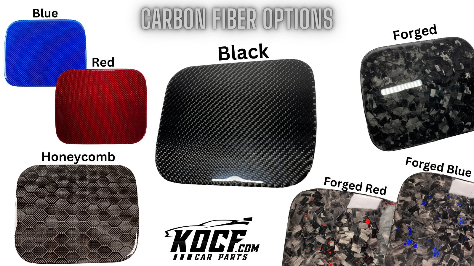 Camry Carbon Fiber Gas Door Cover Overlay Toyota Camry 2018-2024 Compatible - VIP Price