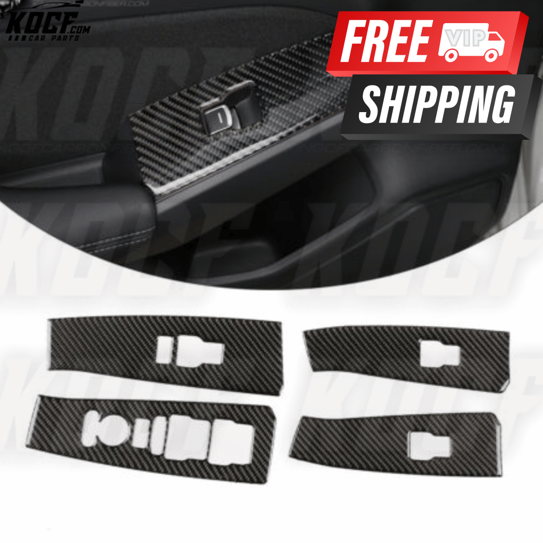 2022+ 11th Gen Civic Carbon Fiber Window Switches Cover - VIP Price Free Shipping Item