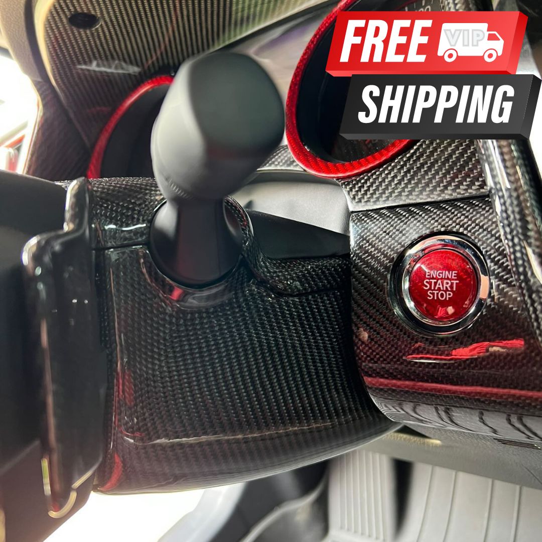 Camry Carbon Fiber Push Start Cover Overlay Toyota Compatible - VIP Price Free Shipping Item