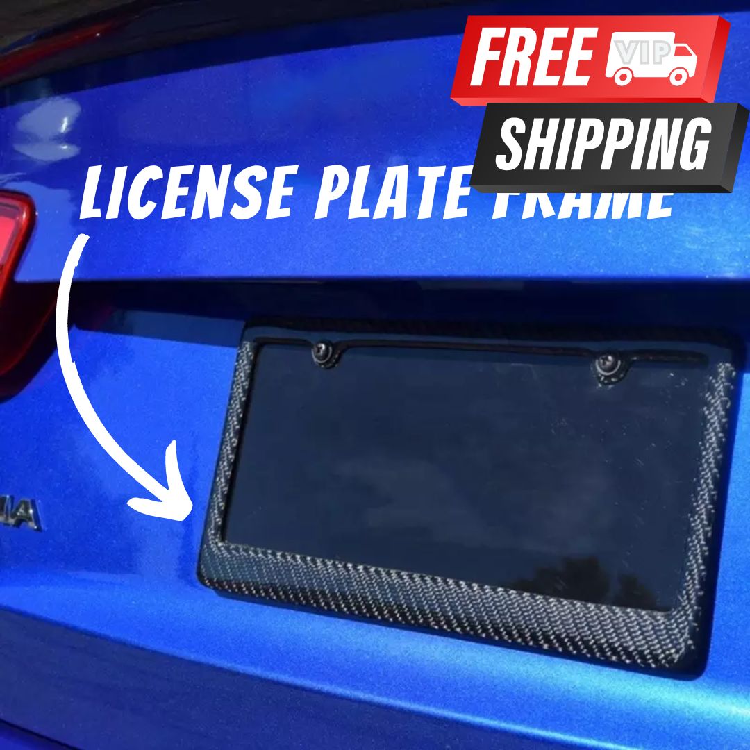 Carbon Fiber License Plate Frame - VIP Price Free Shipping Item
