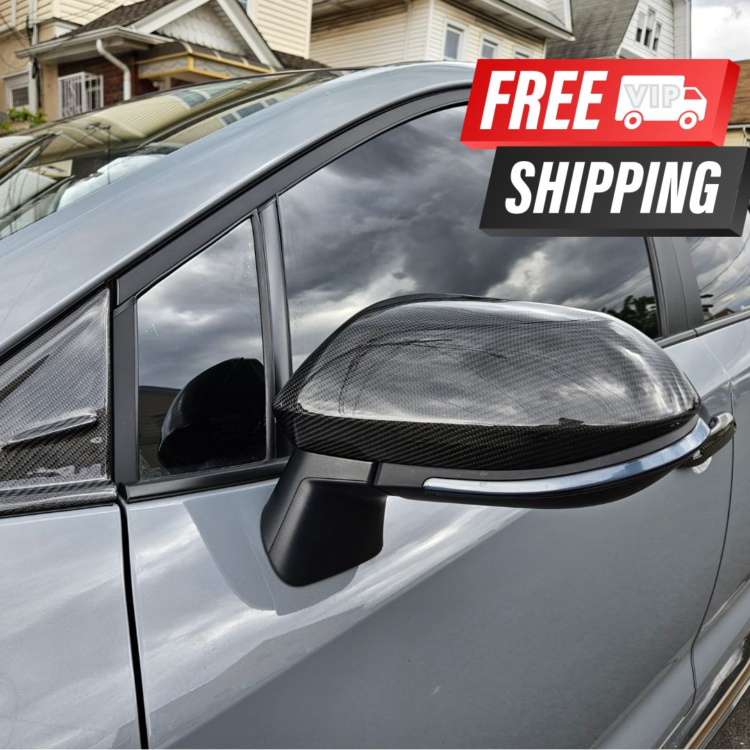 Carbon Fiber Mirror Caps / Triangle Corners Replacements Compatible for e210 2019-2024 Toyota Corolla - VIP Price Free Shipping Item