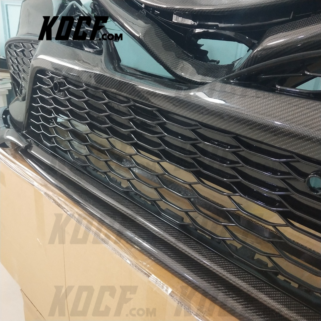 Carbon Fiber Bumper 2021 Facelift Style Compatible For 2018-2024 Toyota Camry