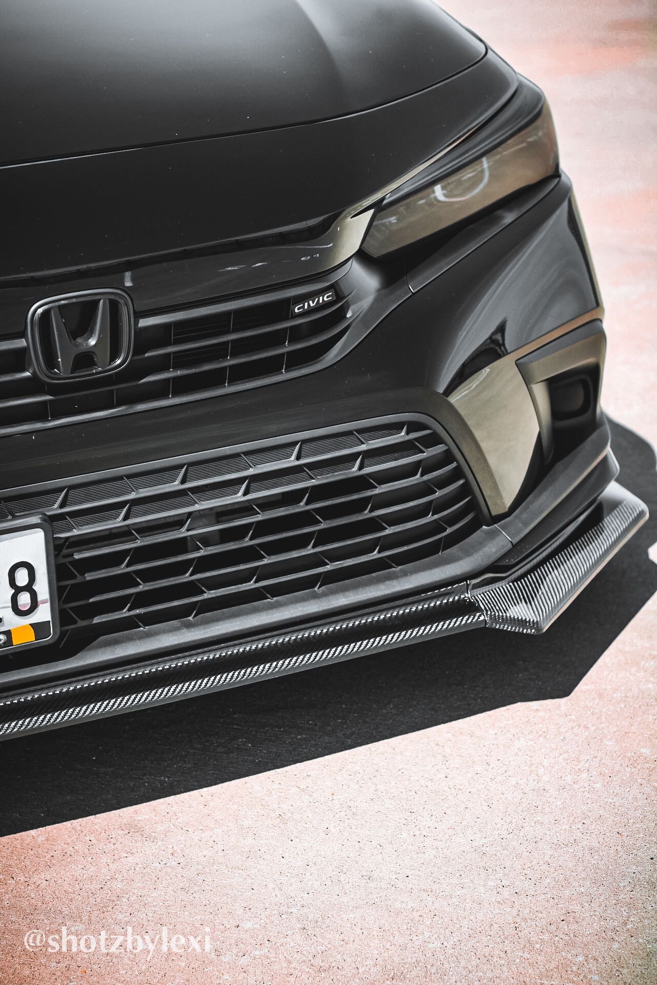 11th Gen 2022+ Honda Civic Real Carbon Fiber Front Bumper Splitter Spoiler Lip - VIP Price