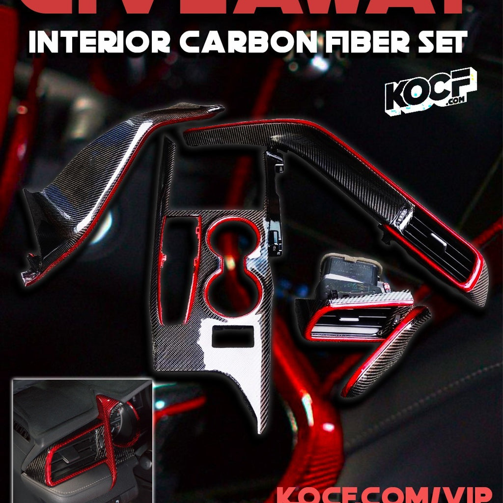 Transform Your Ride: Win an Interior Carbon Fiber Set This August! – KOCF