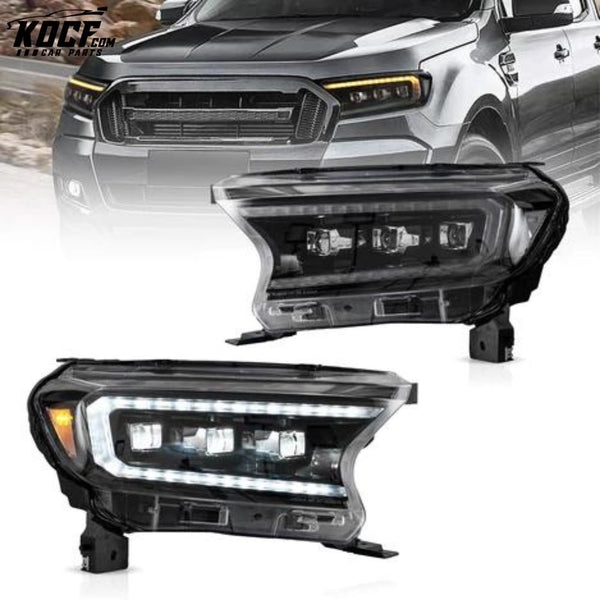 LED Matrix Projector Headlights For Ford Ranger 2019+ [North American version]