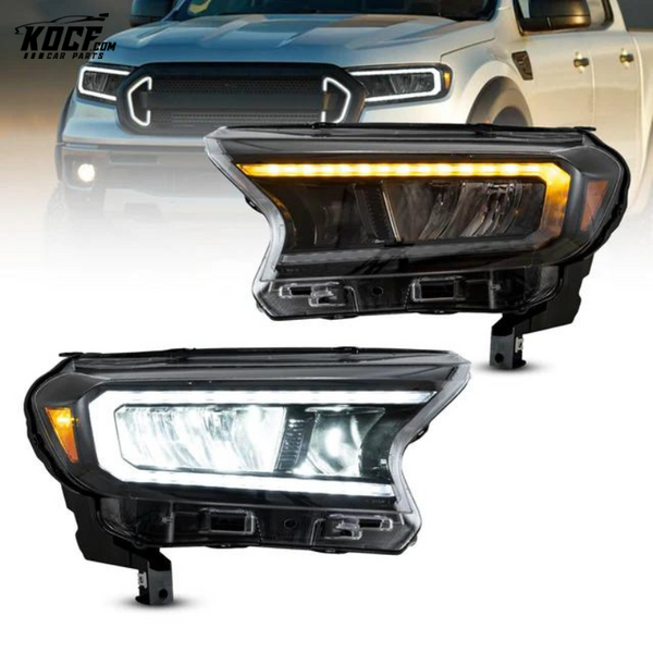 Full LED Headlights For Ford Ranger T6 Raptor & Wildtrak 2015-2020