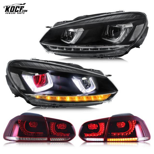 LED Headlights And Taillights For Volkswagen Golf MK6 2009-2014