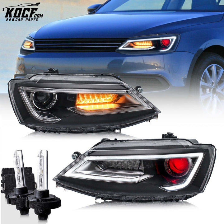 LED Headlights For Volkswagen Jetta MK6 2011-2018 Front Lights Assembly