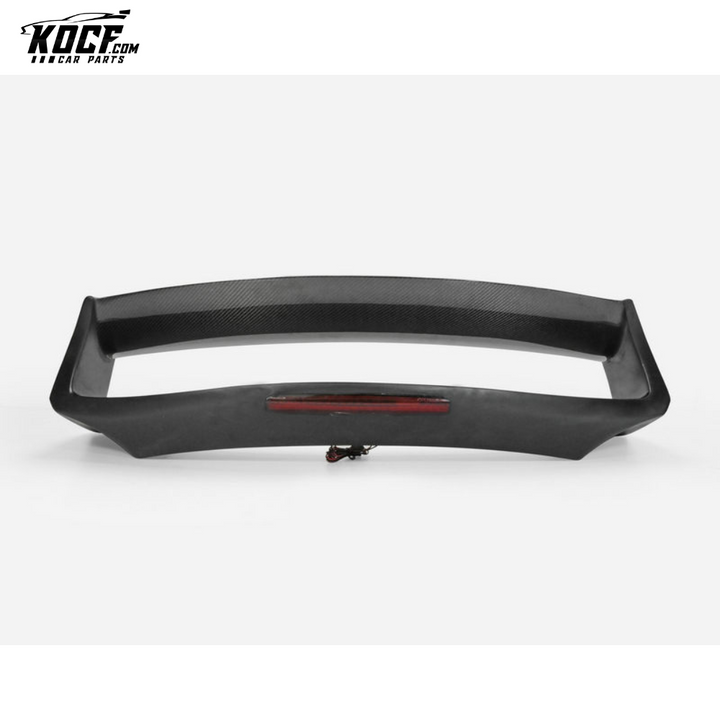 09 ONWARDS 370Z Z34 AM STYLE REAR WING (WITH BRAKE LIGHTS) FIBERGLASS - USA WAREHOUSE
