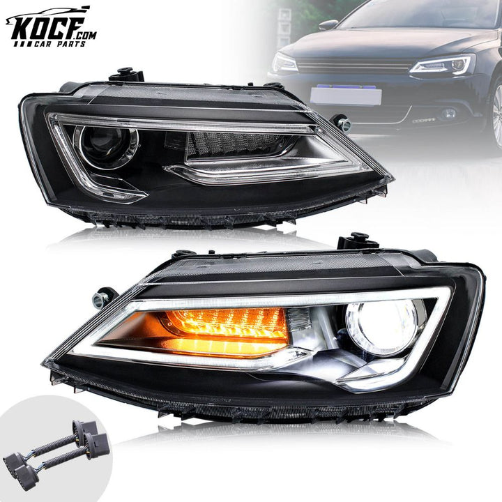 LED Headlights For Volkswagen Jetta MK6 2011-2018 Front Lights Assembly