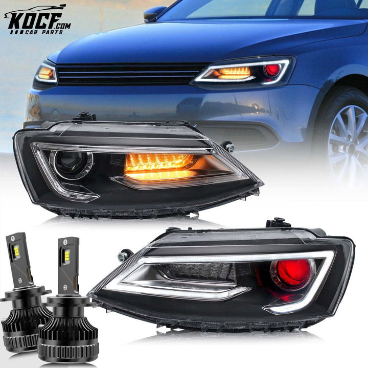 LED Headlights For Volkswagen Jetta MK6 2011-2018 Front Lights Assembly