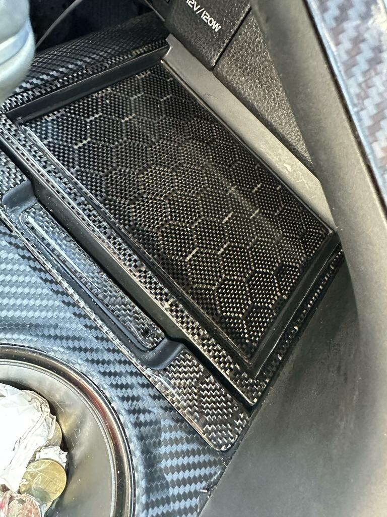 Camry Carbon Fiber Phone Drawer Storage Overlay Toyota Camry 2018-2024 Compatible - VIP Price