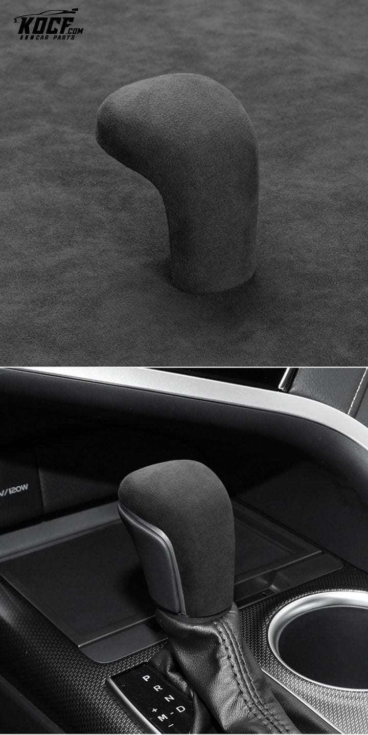 Suede Alcantara Interior Accessory Covers for Interior Armrest and Shift Knob Compatible with 2018-2024 Toyota Camry