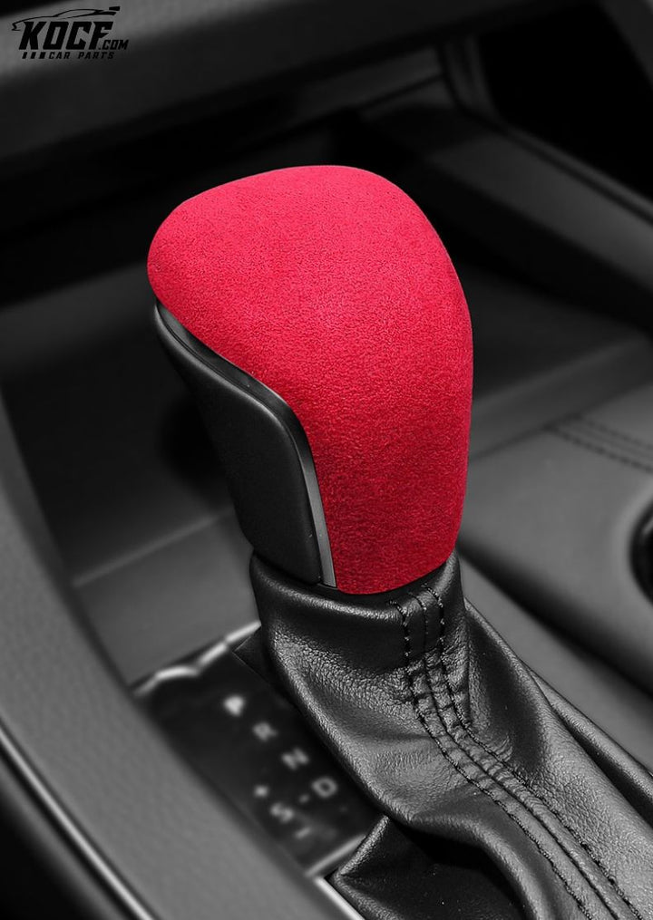 Suede Alcantara Interior Accessory Gear Stick Shift Knob Cover for Toyota Camry, Corolla, Avalon