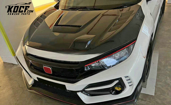 17 ONWARDS CIVIC FK8 TYPE R HATCHBACK JS TYPE HOOD (5 DOOR HATCH ONLY)