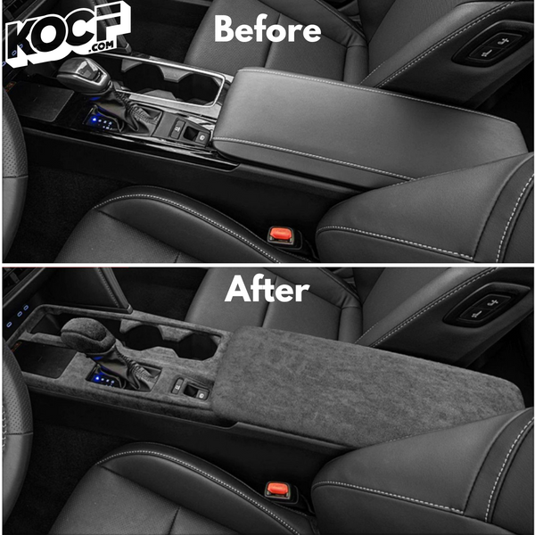 Suede Alcantara Interior Accessory Covers for Interior Arm Rest, Center Console, Window lift panel and Shift Knob Cover Compatible with 2025-Present Toyota Camry Gen 9 - VIP Price