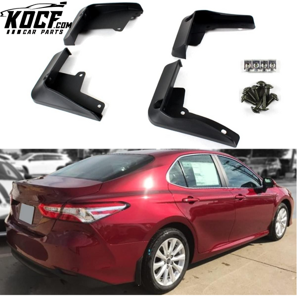 OE Style 4 Pieces Front + Rear Splash Guards Mud Flaps Set Compatible for 2018-2020 Toyota Camry LE XLE Hybrid