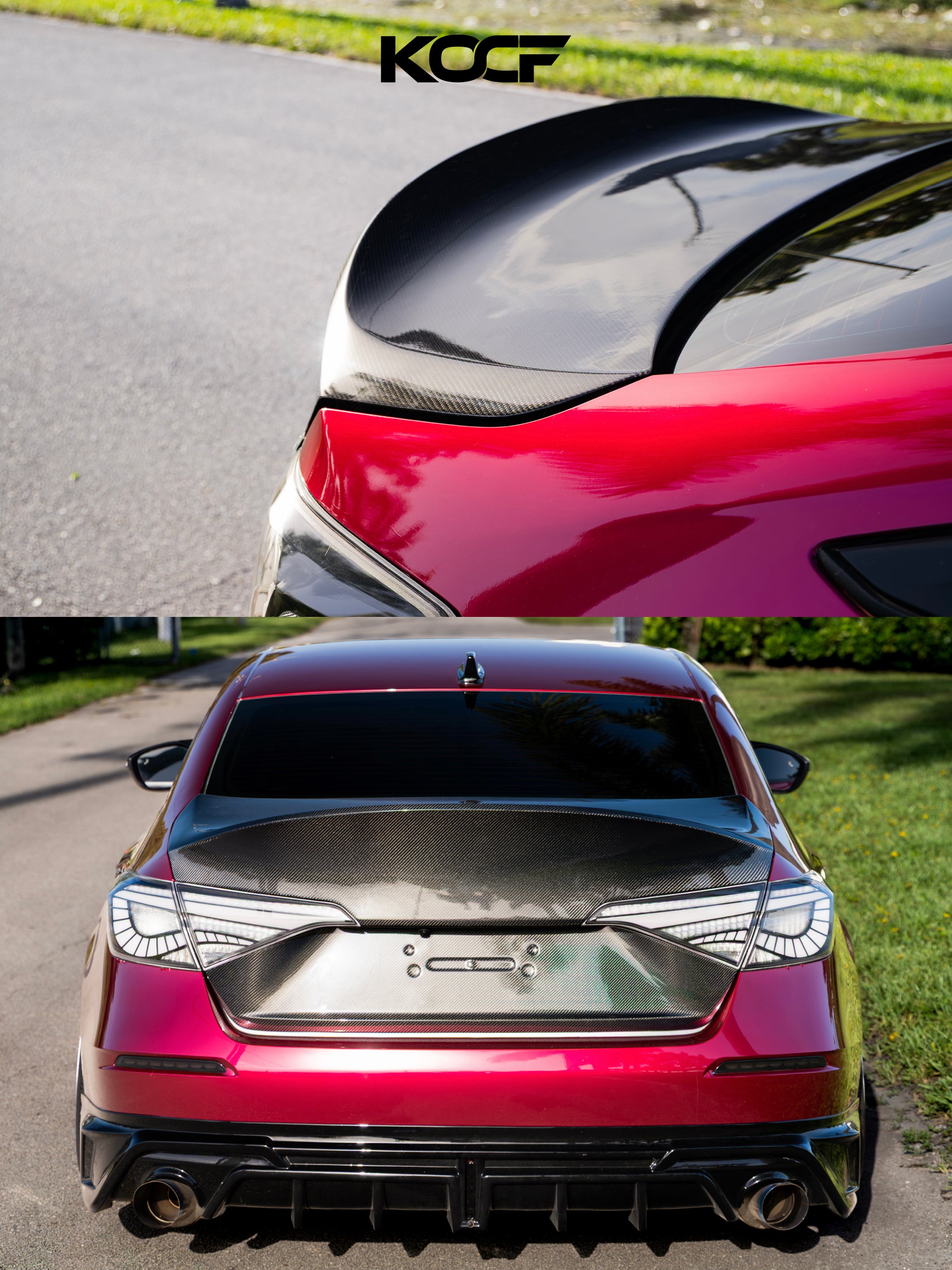 11th Gen Civic CARBON FIBER REAR TRUNK LID (BOOT LID) FOR 2022-Present ...