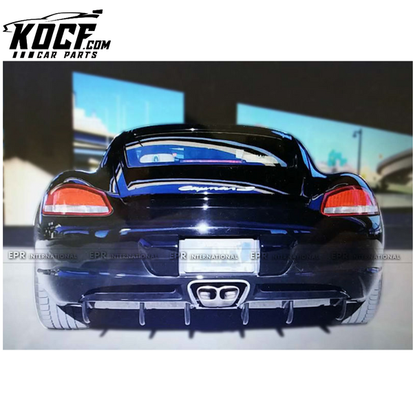 PORSCHE 2006-2012 CAYMANS 987.2 EPA STYLE REAR DIFFUSER WITH UNDERTRAY