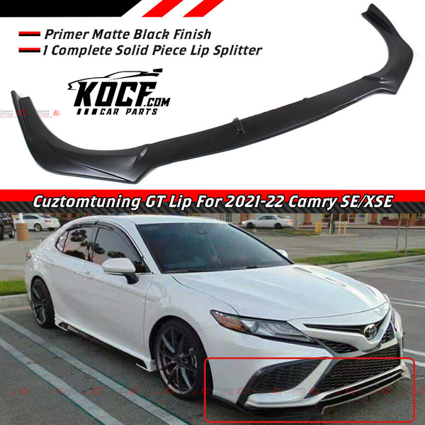 JDM GT Style Front Bumper Lip Splitter for Toyota Camry SE XSE 2021-2024