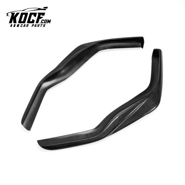 LEXUS RC200T RC350 15-16 CARBON FRONT LIP 2 PCS (F-SPORT FRONT BUMPER ONLY)