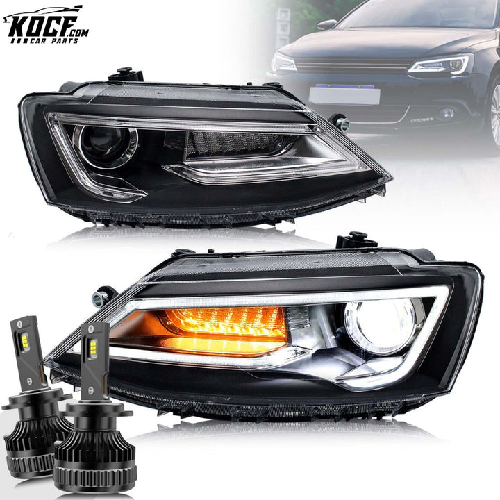 LED Headlights For Volkswagen Jetta MK6 2011-2018 Front Lights Assembly