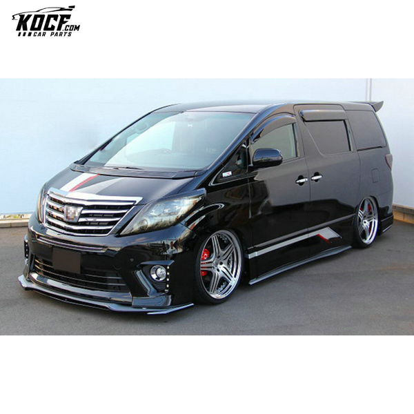 12-14 ALPHARD 20 SERIES AH20 SS STYLE FRONT LIP (FACELIFT) (FOR S BODY)