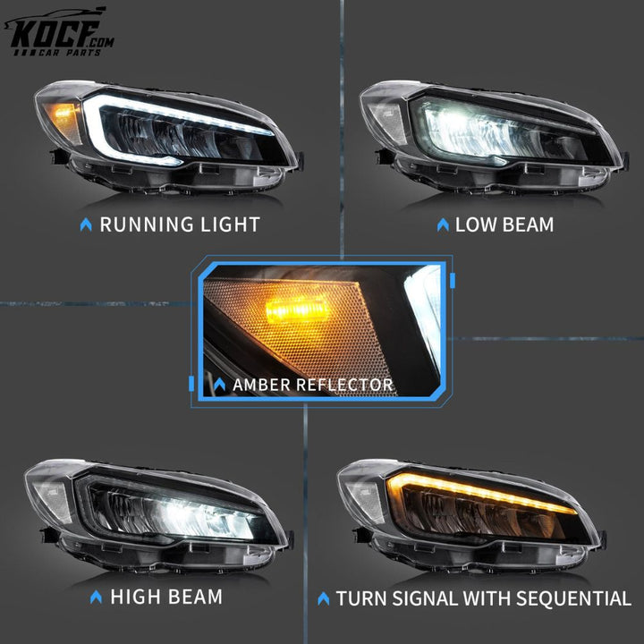 LED Headlights For Subaru WRX 2015-2021