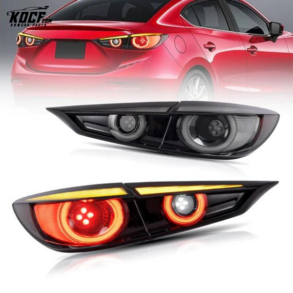 Full LED Tail Lights For Mazda 3 Axela 2014-2018 With Sequential Turn Signals