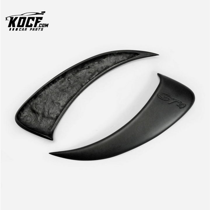 13-16 PORSCHE 981 BOXSTER GT TYPE SIDE DUCT VENTS (WITH GT4 LETTER)