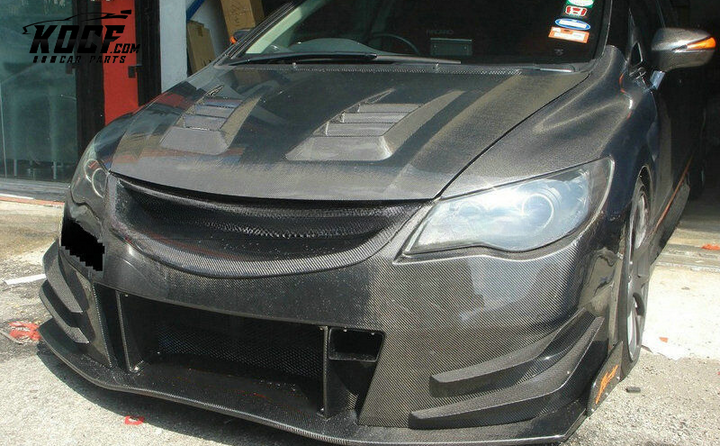 06-11 CIVIC FD2 JS STYLE FRONT BUMPER WITH CANARD