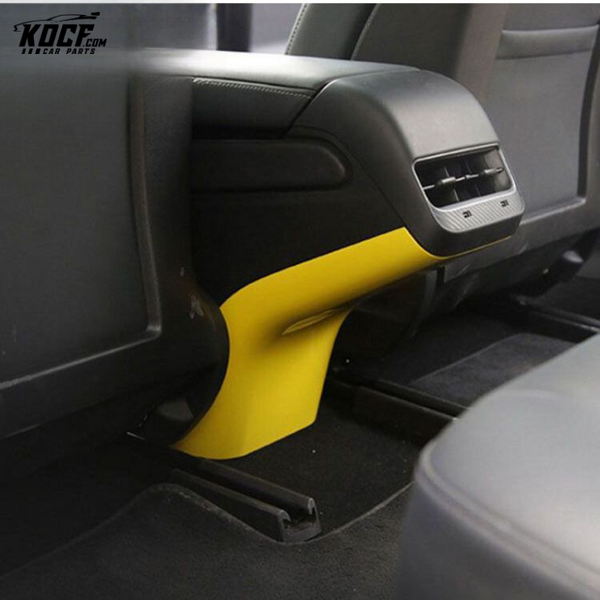 The Rear Center Console Kick Protector Tailgate Strip for Tesla Model 3 Rear Anti-dirty Plate Cover