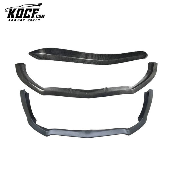 Alfa Romeo Stelvio S Style Real Carbon Fiber Front Lip (3pcs) (Can Fit Without The Wide Fender)