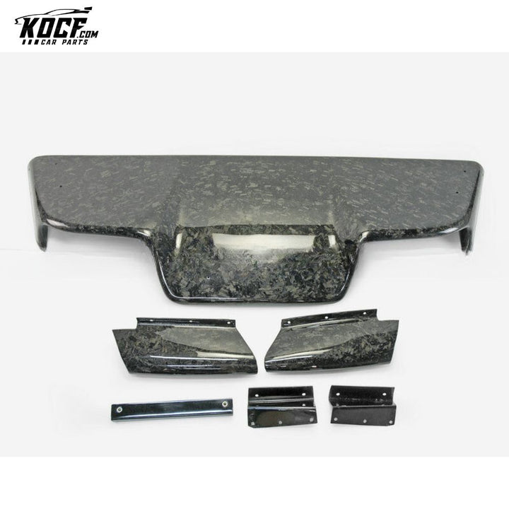 03-08 Z33 350Z INFINITI G35 COUPE 2D JDM TS STYLE REAR DIFFUSER 6PCS (WITH FITTING) FORGED CARBON LOOK - USA WAREHOUSE