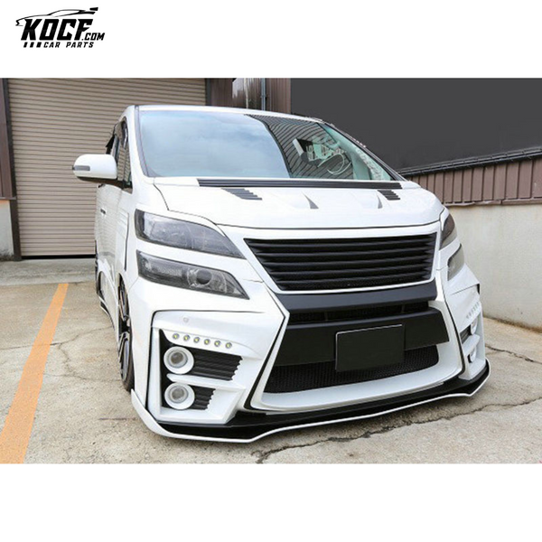 08-15 ALPHARD VELLFIRE 20 SERIES AH20 SS STYLE FRONT LIP (CAN FIT BOTH OE & SS FRONT BUMPER)