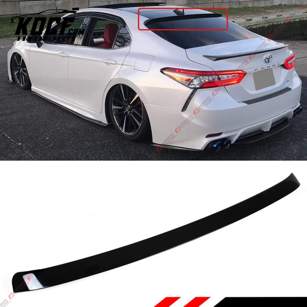 JDM Style Glossy Black Rear Window Roof Spoiler Compatible with 2018-2024 Toyota Camry