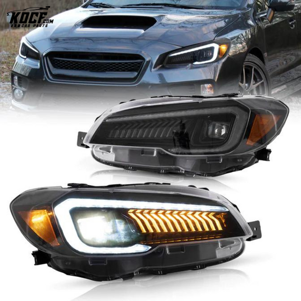 Dual Beam Projector LED Headlights For Subaru WRX 2015-2021