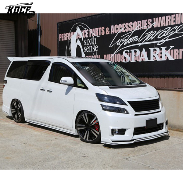 11-15 VELLFIRE 20 SERIES AH20 SS STYLE FRONT LIP (FACELIFT) (FOR V & X BODY)