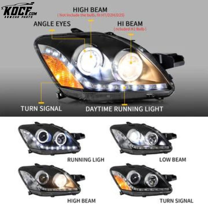 LED Projector Headlights For Toyota Yaris sedan 2006-2012 Front lights assembly