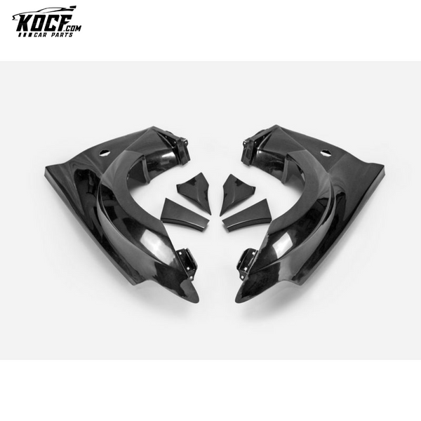 09 ONWARDS 370Z Z34 VRS STYLE FRONT FENDER WITH FRONT BUMPER EXTENSION FIBERGLASS - USA WAREHOUSE
