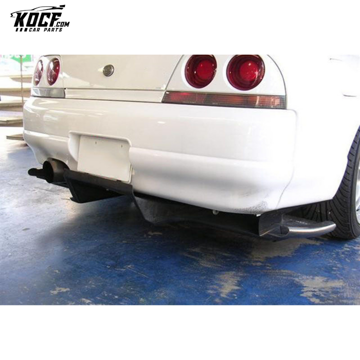 SKYLINE R33 GTR TOP-SECRET TYPE 2 REAR DIFFUSER W/ METAL FITTING ACCESSORIES (5PCS) - USA WAREHOUSE