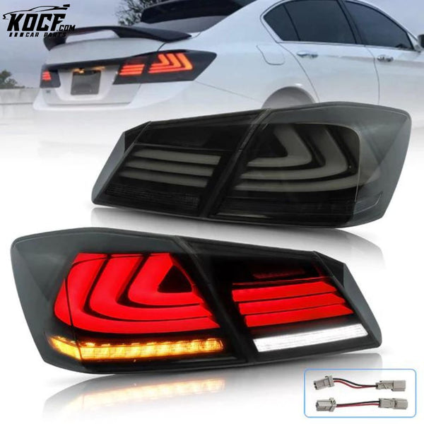 LED Tail lights Fits Honda Accord 9th Gen 2013-2015 With Sequential Indicators rear lights