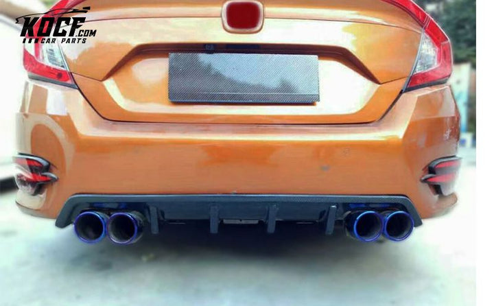 2016-2018 10TH GEN CIVIC FC KS-STYLE REAR DIFFUSER