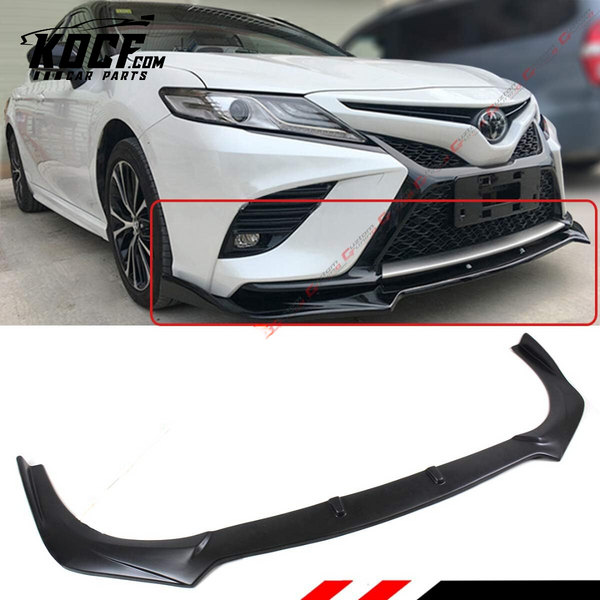 JDM GT Style Front Bumper Lip Splitter for Toyota Camry SE XSE 2018-2020