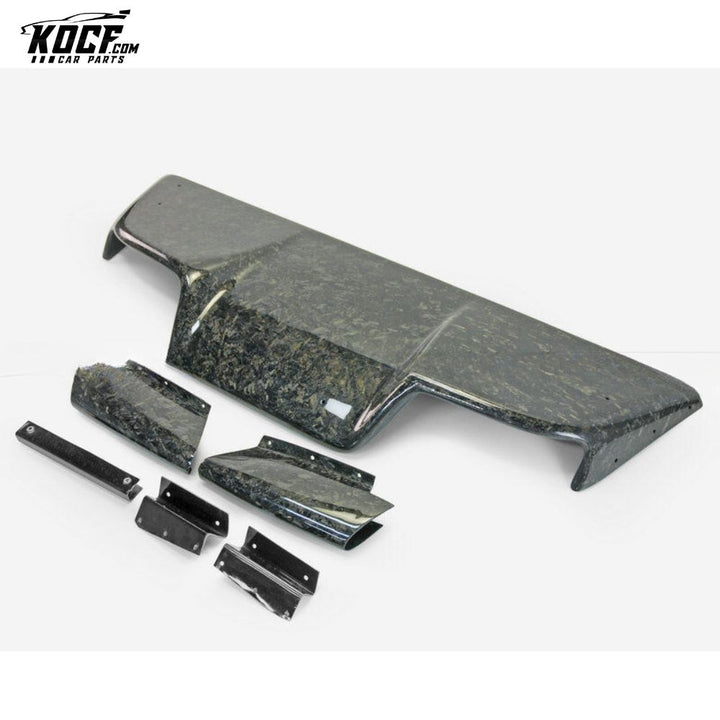 03-08 Z33 350Z INFINITI G35 COUPE 2D JDM TS STYLE REAR DIFFUSER 6PCS (WITH FITTING) FORGED CARBON LOOK - USA WAREHOUSE