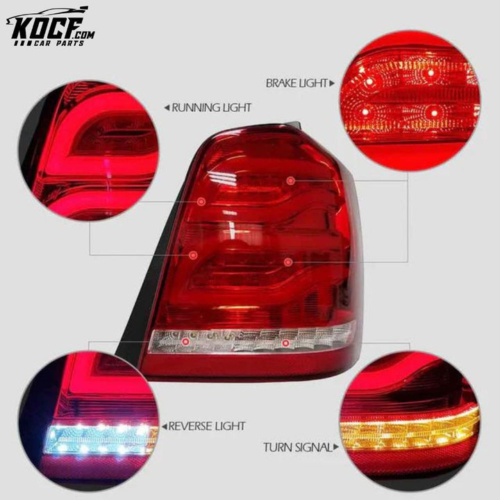 LED Tail Lights For 2001-2007 Toyota Highlander Rear Lamps Assembly