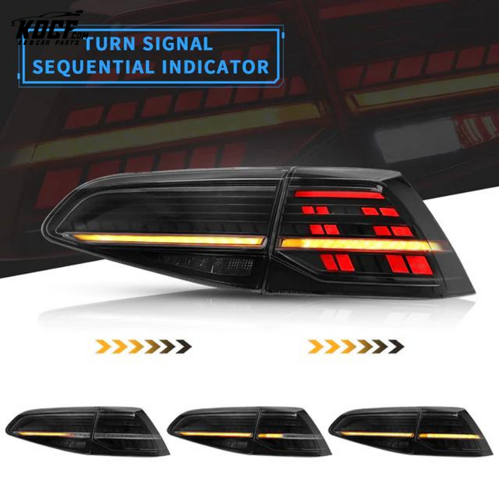 LED Tail lights For 2015-2021 Volkswagen Golf 7 MK7 MK7.5 Fits Hatchback