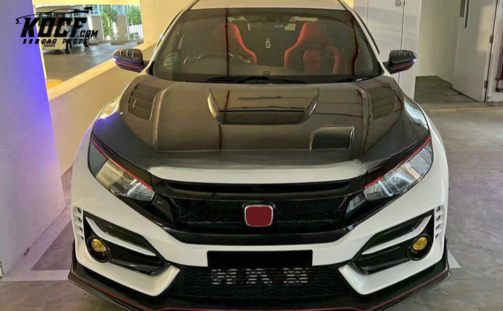 17 ONWARDS CIVIC FK8 TYPE R HATCHBACK JS TYPE HOOD (5 DOOR HATCH ONLY)