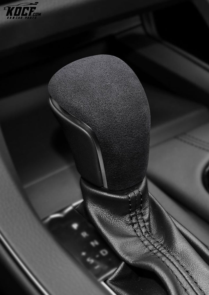 Suede Alcantara Interior Accessory Gear Stick Shift Knob Cover for Toyota Camry, Corolla, Avalon