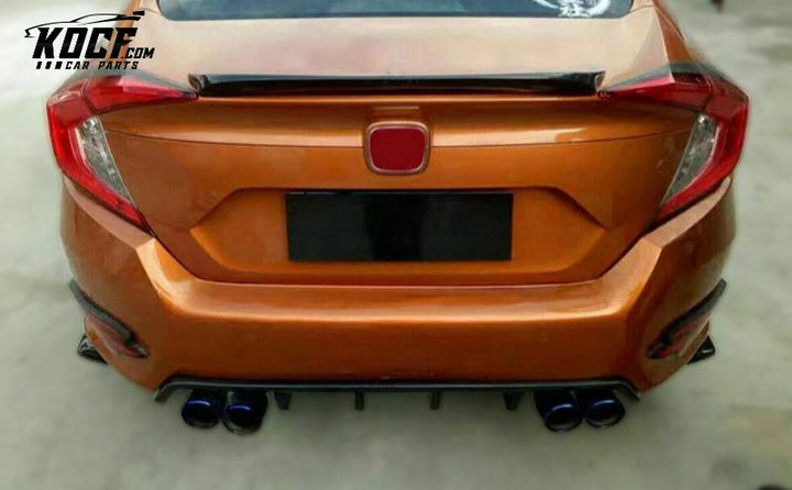 2016-2018 10TH GEN CIVIC FC KS-STYLE REAR DIFFUSER